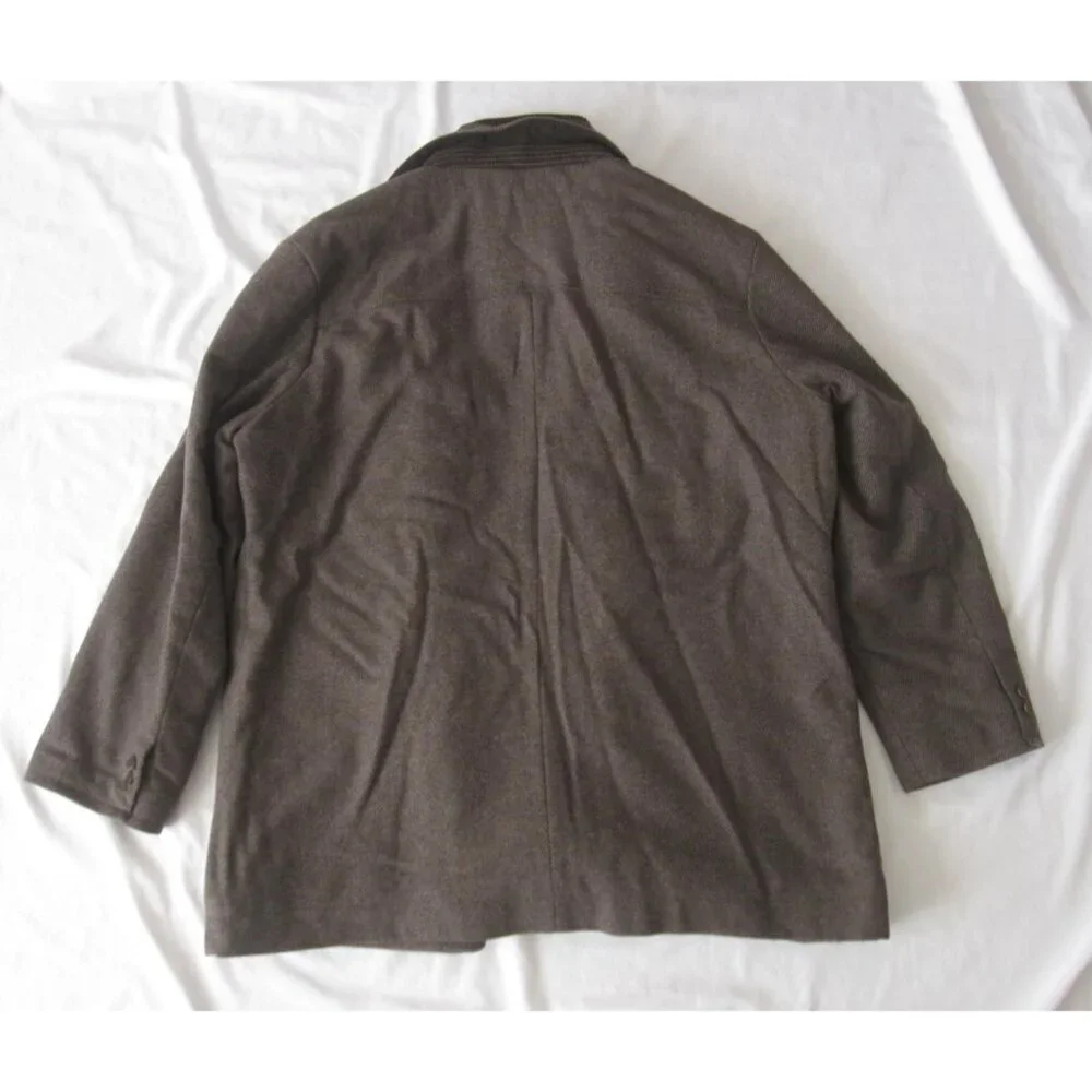 Joseph Abboud Over Coat Utility Liner Wool Minimalist Streetwear Sz XXL (MJ72)